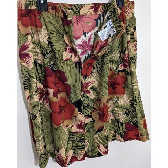 Ronni Nicole Floral 2 Piece Set Vacation Tropical Square Neck Top Skirt Size 16 - Picture 10 of 12